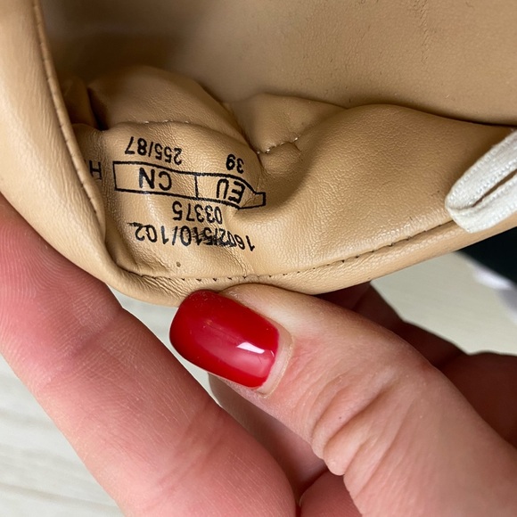 ZARA sheathed tab beige sandals slippers chunky platform quilted 39/9 - Picture 9 of 10